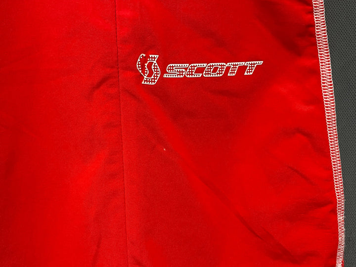 KD231 スコット SCOTT 半袖 ハーフジップ サイクルジャージ 赤 L