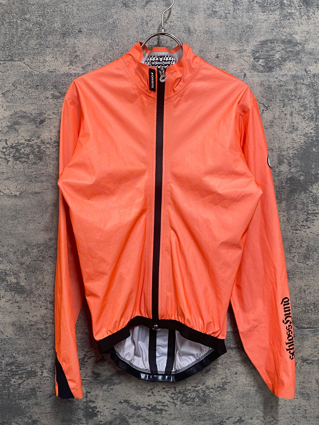 JX337 アソス ASSOS EQUIPE RS schlosshund Rain Jacket EVO 長袖 レインジャケット オレンジ M
