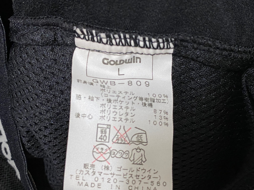 KH647 ゴールドウィン GOLDWiN 長袖 サイクルジャケット 白 黒 L 裏起毛