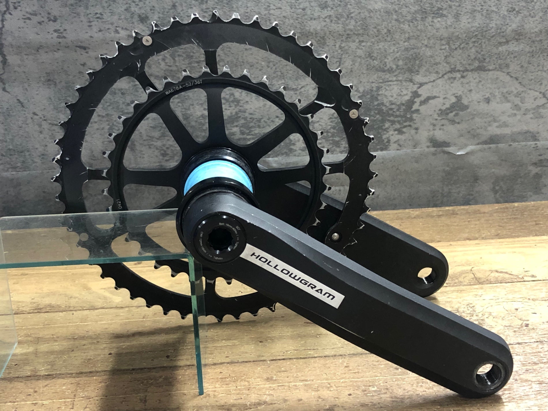 JR073 ホログラム HOLLOWGRAM スパイダー クランクセット 52/36T 170mm