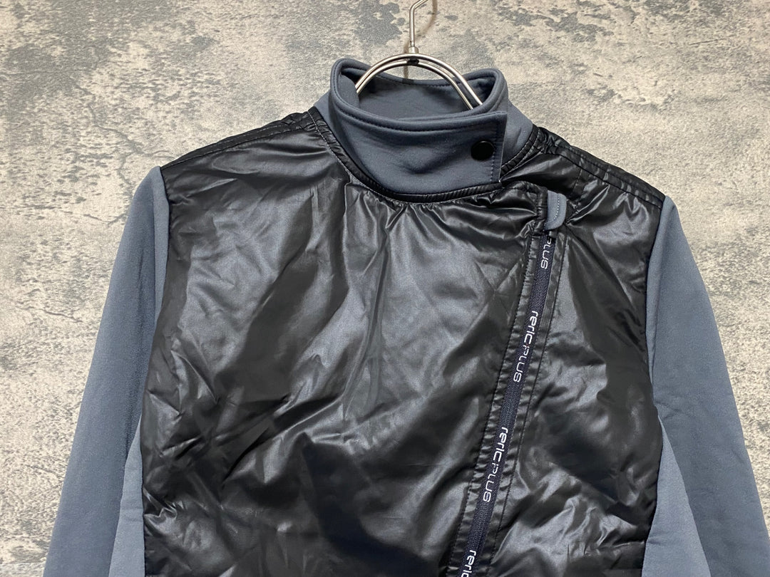 KI143 レリック reric plus 長袖 サイクルジャケット 黒グレー S 裏起毛