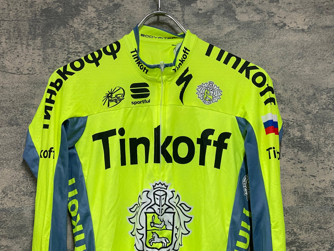 KJ859 スポーツフル sportful 長袖 サイクルジャージ 黄 M TINKOFF