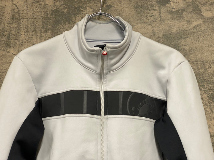 JI038 カステリ CASTELLI 長袖 サイクルジャケット 白 S 裏起毛 GORE-TEX INFINIUM