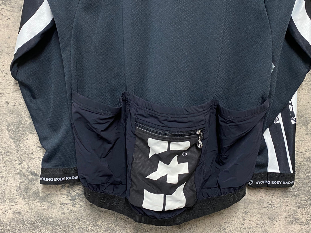 KC566 アソス assos INTERMEDIATE S7 長袖 サイクルジャージ 黒白 XL