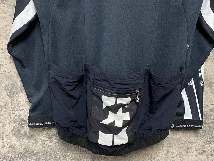 KC566 アソス assos INTERMEDIATE S7 長袖 サイクルジャージ 黒白 XL