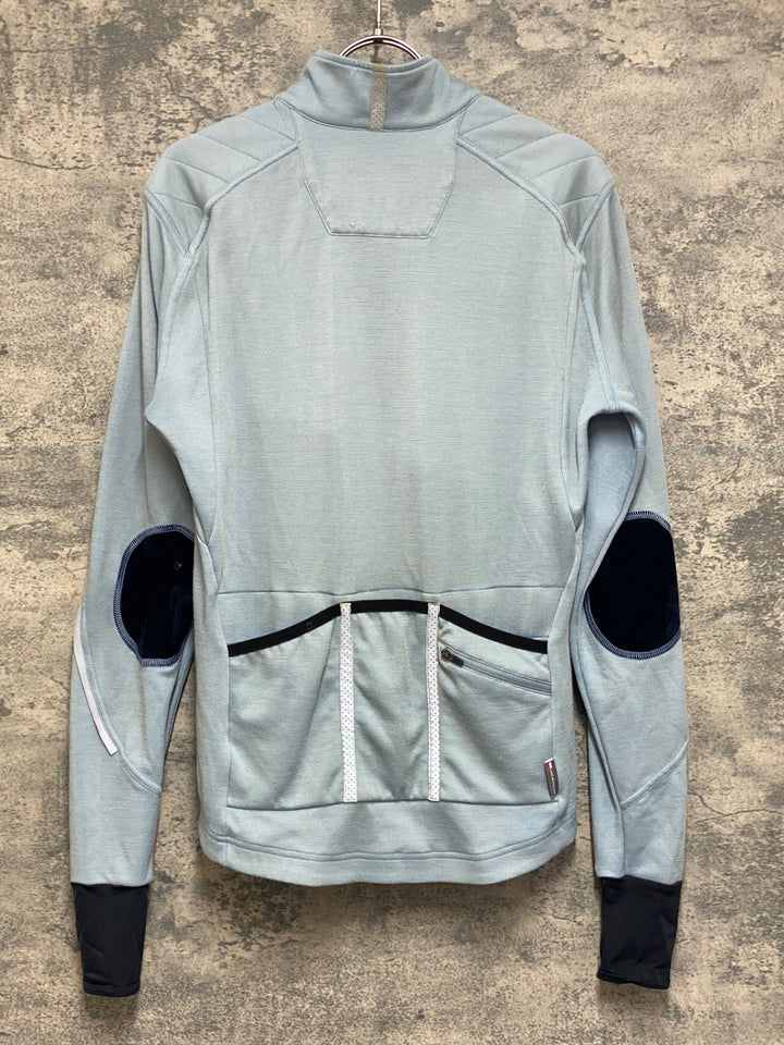 JN006 カフェドシクリステ Cafe du Cycliste YOLANDE MEN 長袖 サイクルジャージ 水色 S