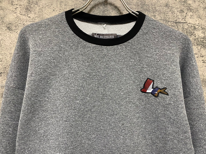 JV360 カフェドシクリステ Cafe du Cycliste SYLVIE WOMEN 長袖サイクルジャージ 黒グレー M