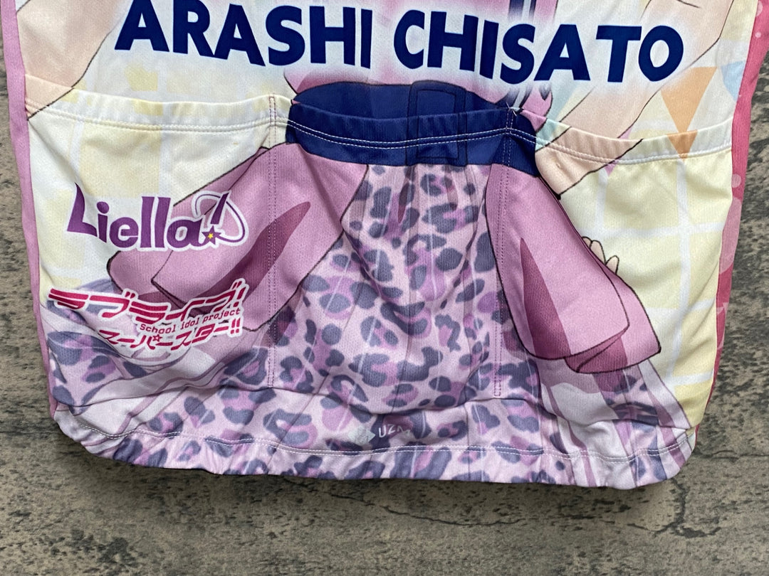 KG898 ファイス FICE 半袖 サイクルジャージ 白 薄紫 L ラブライブ! スーパースター!! 2022 嵐千砂都 Ver.