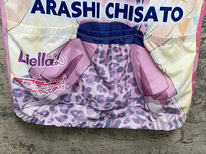KG898 ファイス FICE 半袖 サイクルジャージ 白 薄紫 L ラブライブ! スーパースター!! 2022 嵐千砂都 Ver.