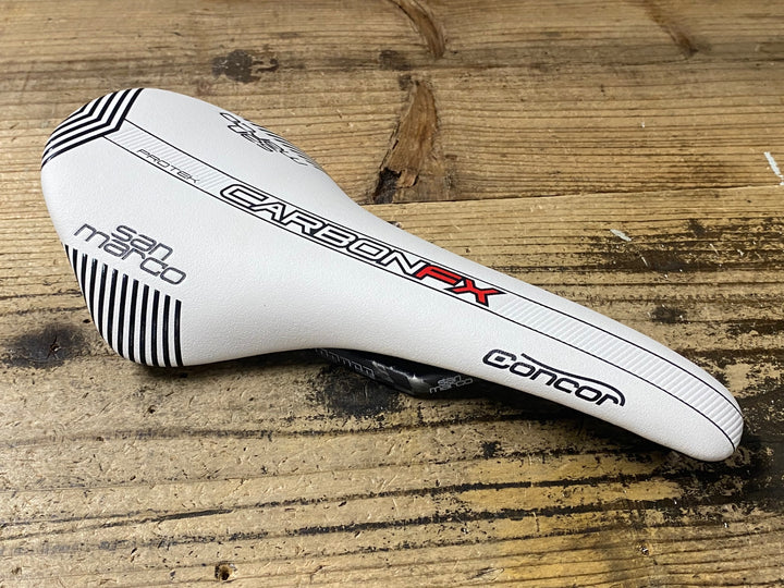 KJ057 サンマルコ san marco Concor CARBON FX PROTEK サドル 白 カーボンレール narrow