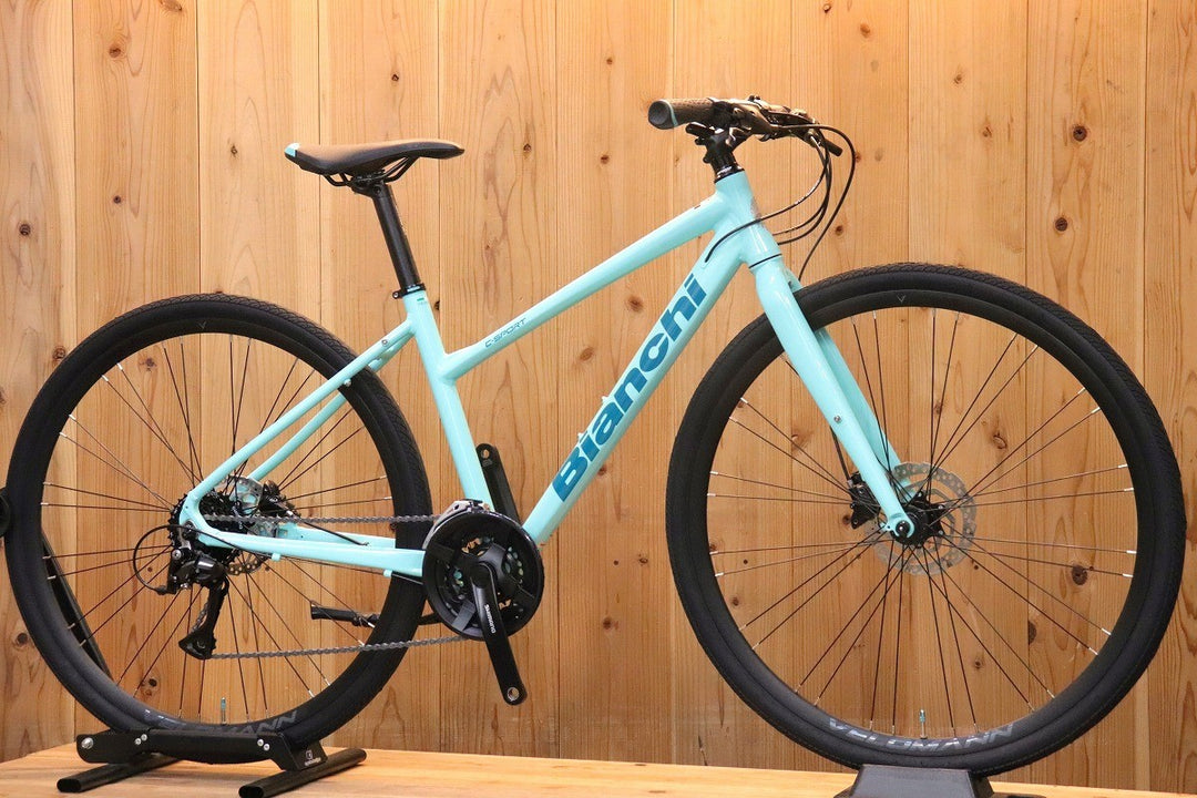 ビアンキ BIANCHI C SPORT 2 DISC 2023年モデル 43サイズ シマノ アセラ MIX 8S アルミ クロスバイク 【芦屋店】