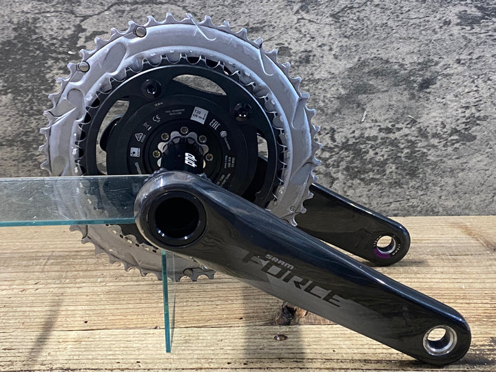 KD368 スラム SRAM FORCE AXS D1 QUARK PM-FRC-D1 パワーメーター付き DUB クランクセット 48/35T 170mm 動作確認済