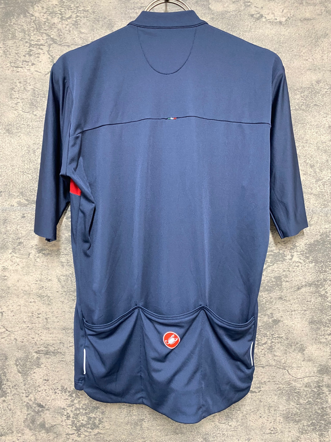 JZ251 カステリ CASTELLI 半袖 サイクルジャージ 濃紺 L