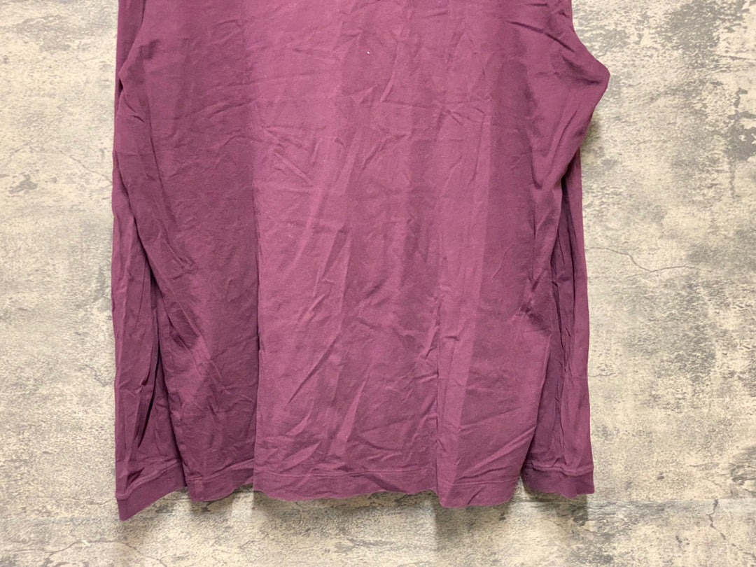 KG224 ラファ Rapha LOGO LONG SLEEVE T-SHIRT 長袖 Tシャツ バーガンディ XL