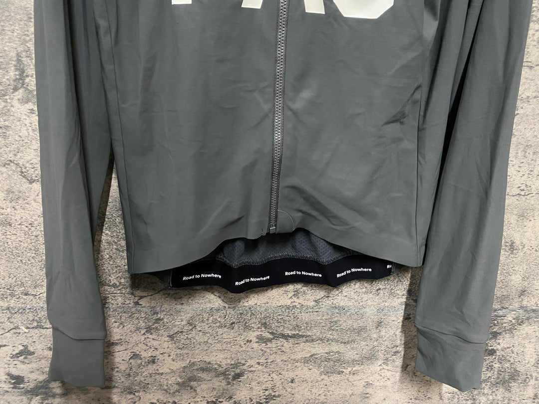KB878 パスノーマルスタジオ PAS NORMAL STUDIOS Mechanism Thermal Long Sleeve Jersey 長袖 サイクルジャージ グレー M 裏起毛