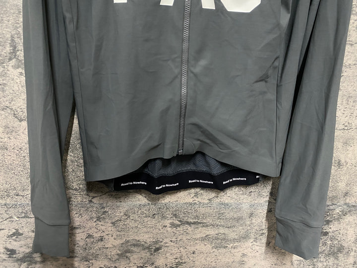 KB878 パスノーマルスタジオ PAS NORMAL STUDIOS Mechanism Thermal Long Sleeve Jersey 長袖 サイクルジャージ グレー M 裏起毛