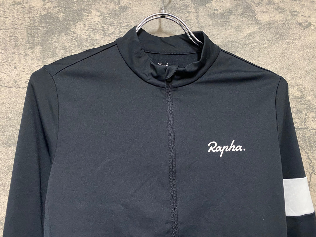 JS732 ラファ Rapha 長袖 サイクルジャージ S 黒