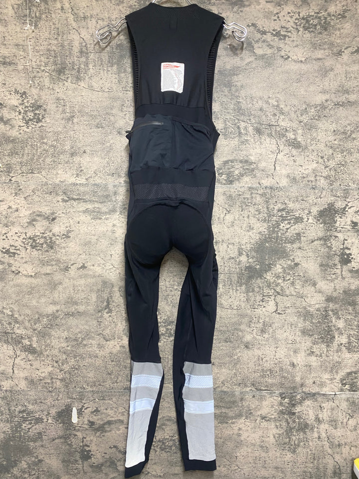 KQ561 ラファ Rapha BREVET CARGO WINTER TIGHTS ビブタイツ 黒 S 裏起毛 ※スレ