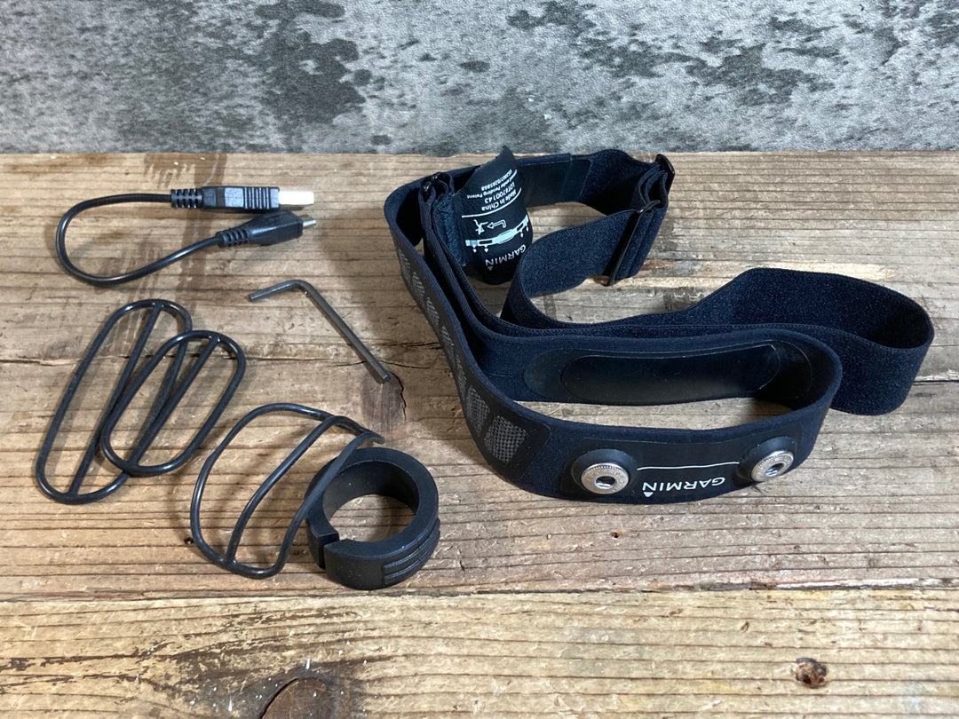 KB272 ガーミン GARMIN EDGE 520J サイクルコンピューター 心拍 スピート ケイデンスセンサー付き 起動確認済 ※電源ボタン陥没 ジャンク