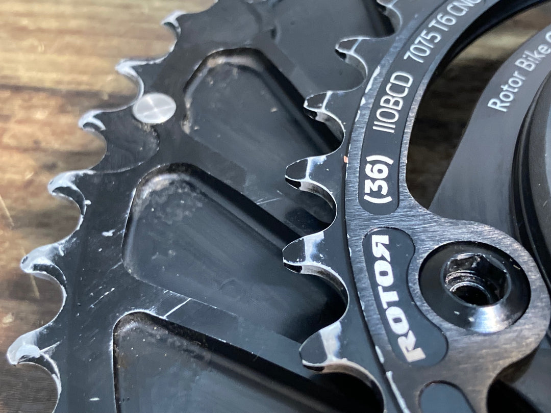 JP949 ローター ROTOR ALDHU INSPIDER パワーメーター クランクセット ROAD24 52/36 170mm 接続確認済