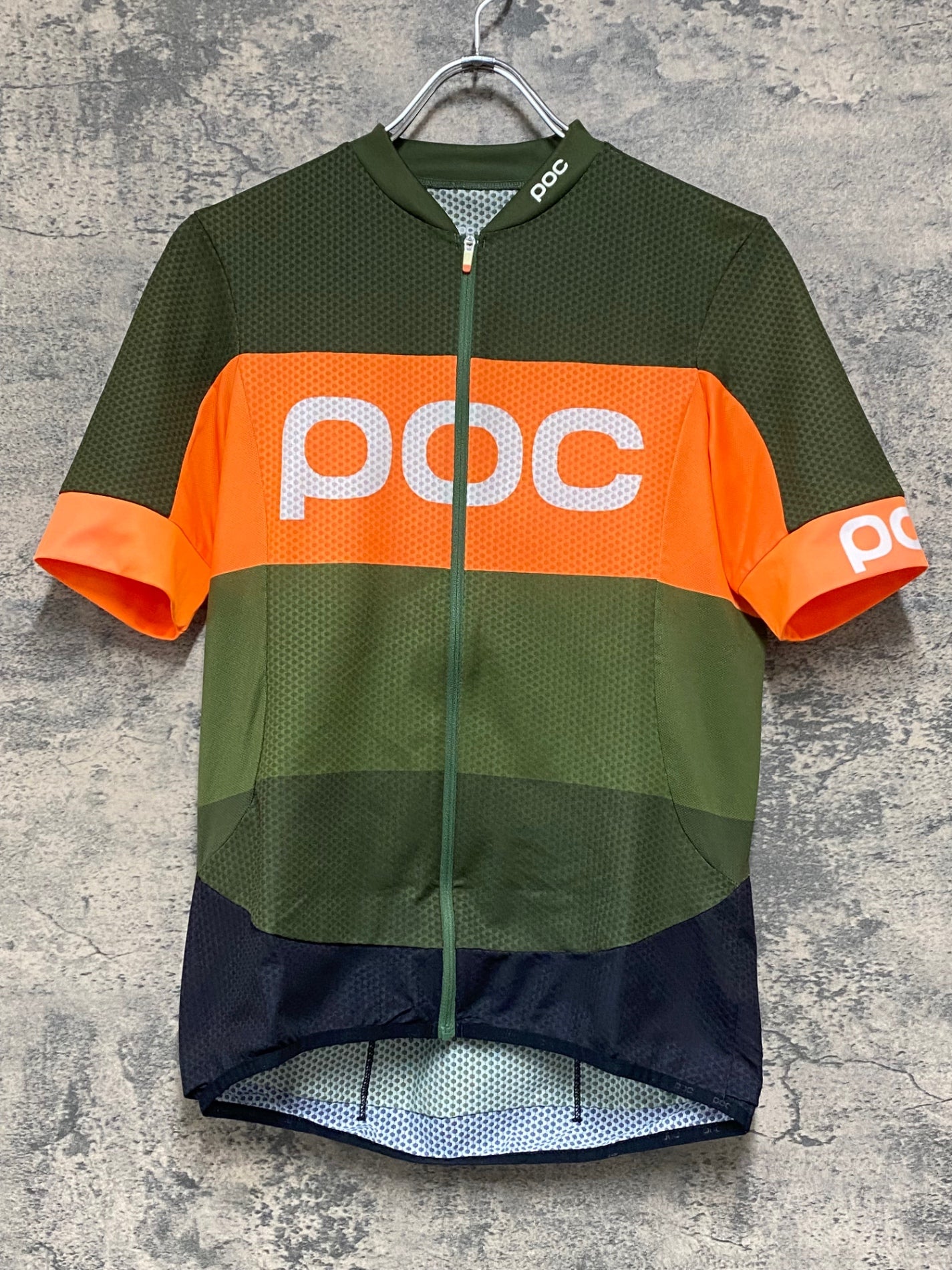 JZ639 ポック POC 半袖サイクルジャージ オレンジ オリーブ M – BICI