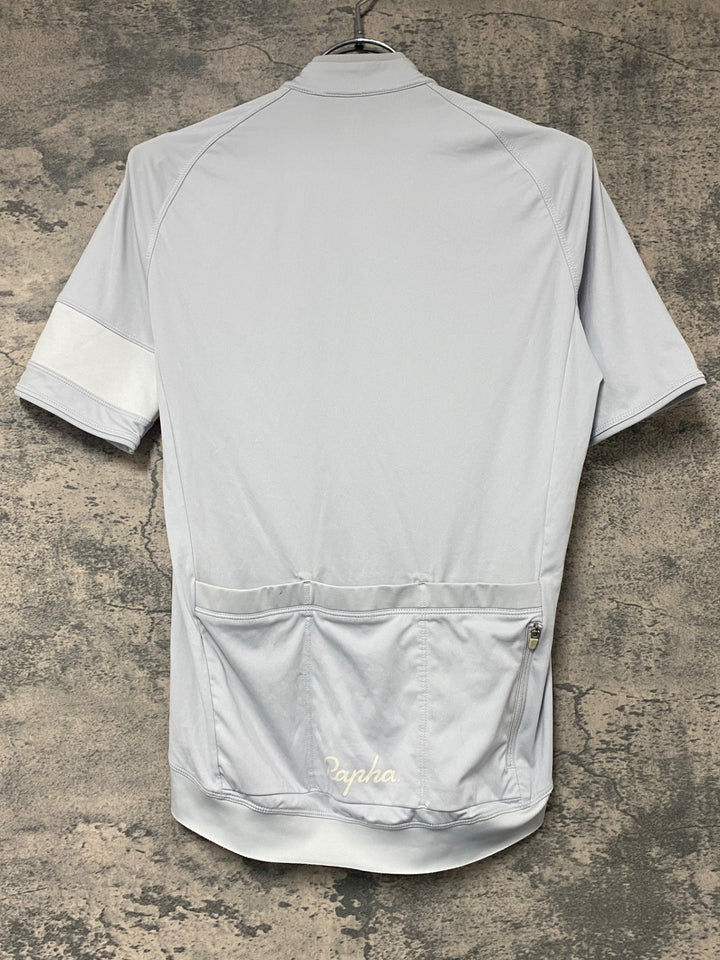 KJ750 ラファ Rapha CORE JERSEY 半袖 サイクルジャージ グレー S ※汚れ