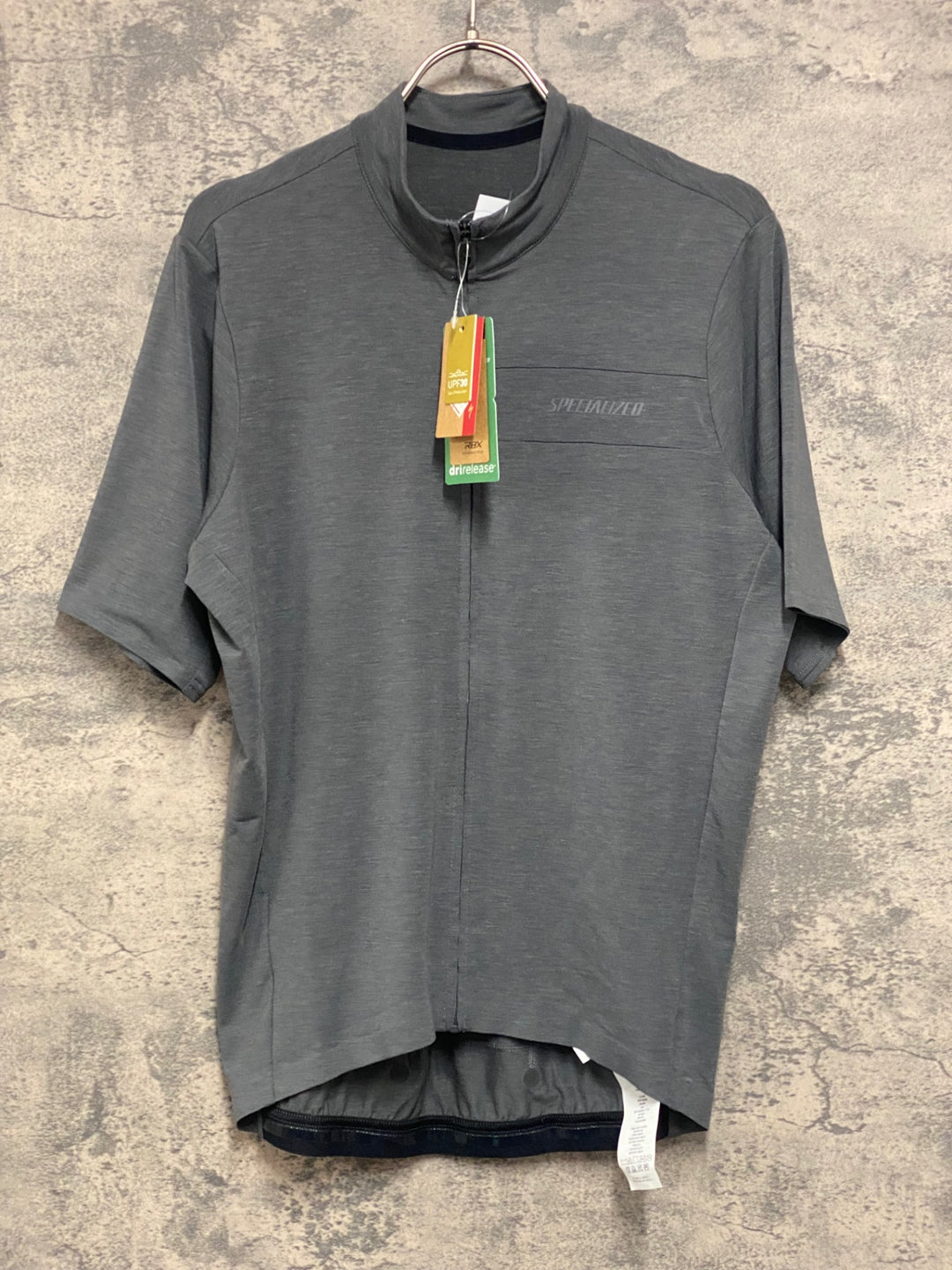 JV691 スペシャライズド SPECIALIZED RBX MERINO JERSEY SS 半袖 サイクルジャージ グレー S