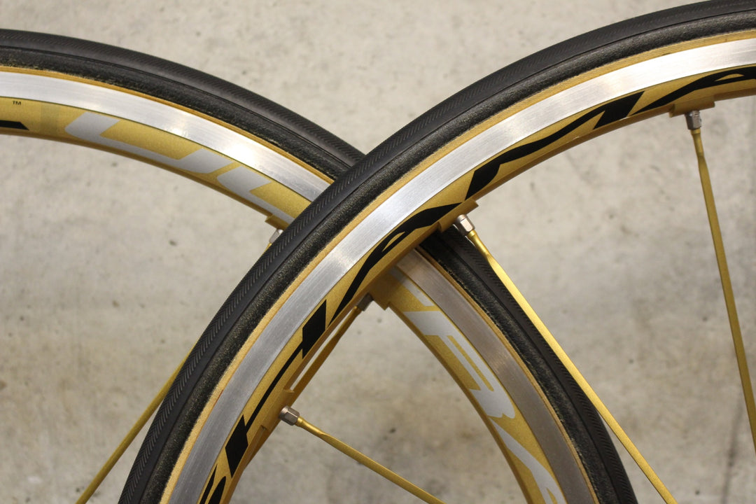カンパニョーロ CAMPAGNOLO シャマルウルトラ ゴールド SHAMAL ULTRA GOLD アルミ チューブラー ホイールセット カンパ 11S/12S 【福岡店】