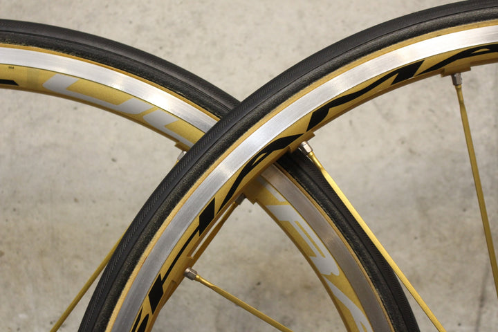 カンパニョーロ CAMPAGNOLO シャマルウルトラ ゴールド SHAMAL ULTRA GOLD アルミ チューブラー ホイールセット カンパ 11S/12S 【福岡店】