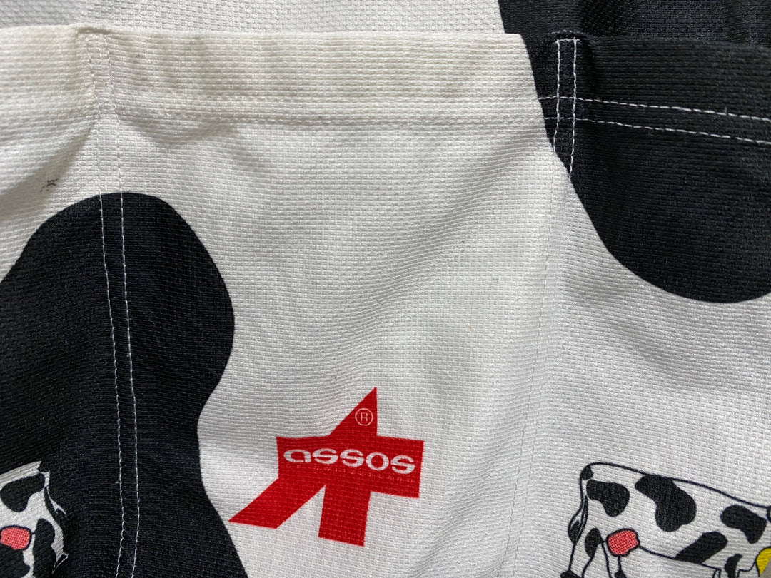 KP855 アソス ASSOS MUMUⅡ 半袖 サイクルジャージ 黒 白 M