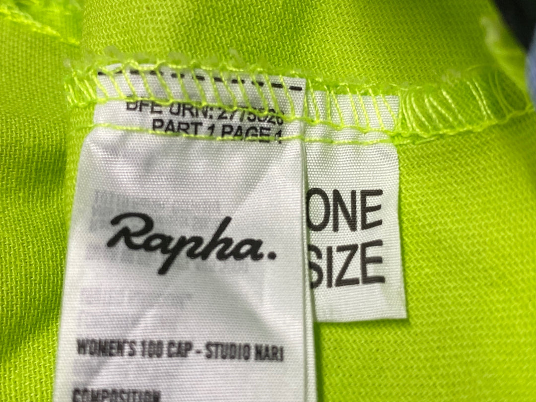 KF588 ラファ Rapha WOMEN'S 100 CAP STUDIO NARI サイクルキャップ 黄緑