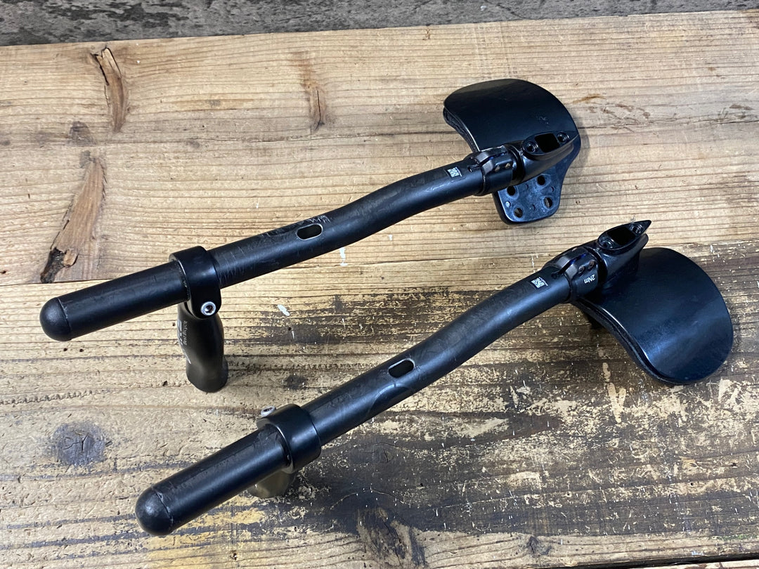 KA665 ヴィジョン Metron 4D FLAT M.A.S. S-Bend TTバー ※ガリ傷 社外ハンドクリップ付属