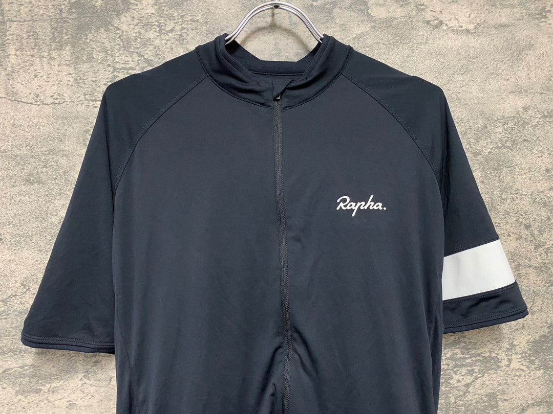 KC665 ラファ Rapha CORE JERSEY 半袖 サイクルジャージ 黒 XL