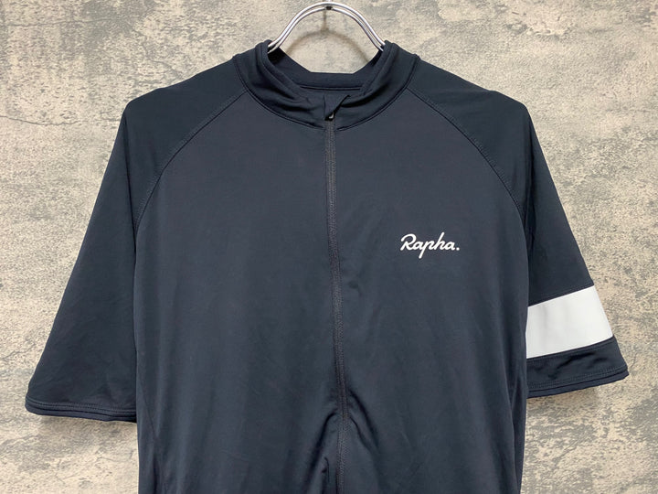 KC665 ラファ Rapha CORE JERSEY 半袖 サイクルジャージ 黒 XL
