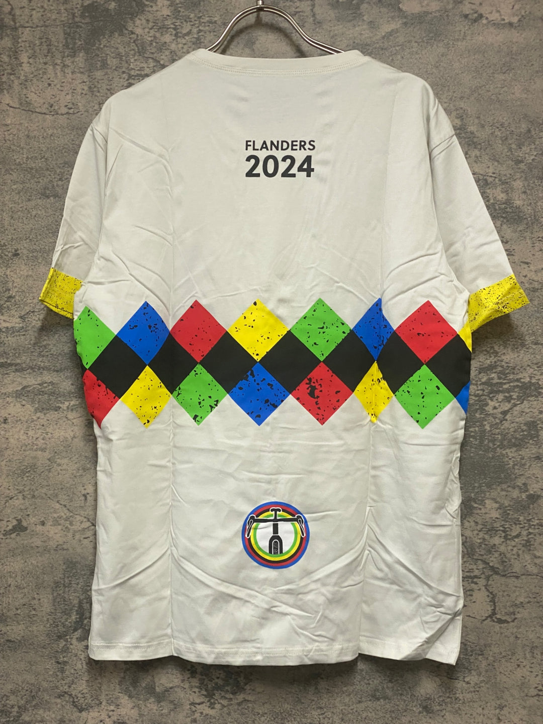 KC582 サンティーニ Santini 2024 Uci Gravel World Championships - T-shirt Tシャツ 白 L