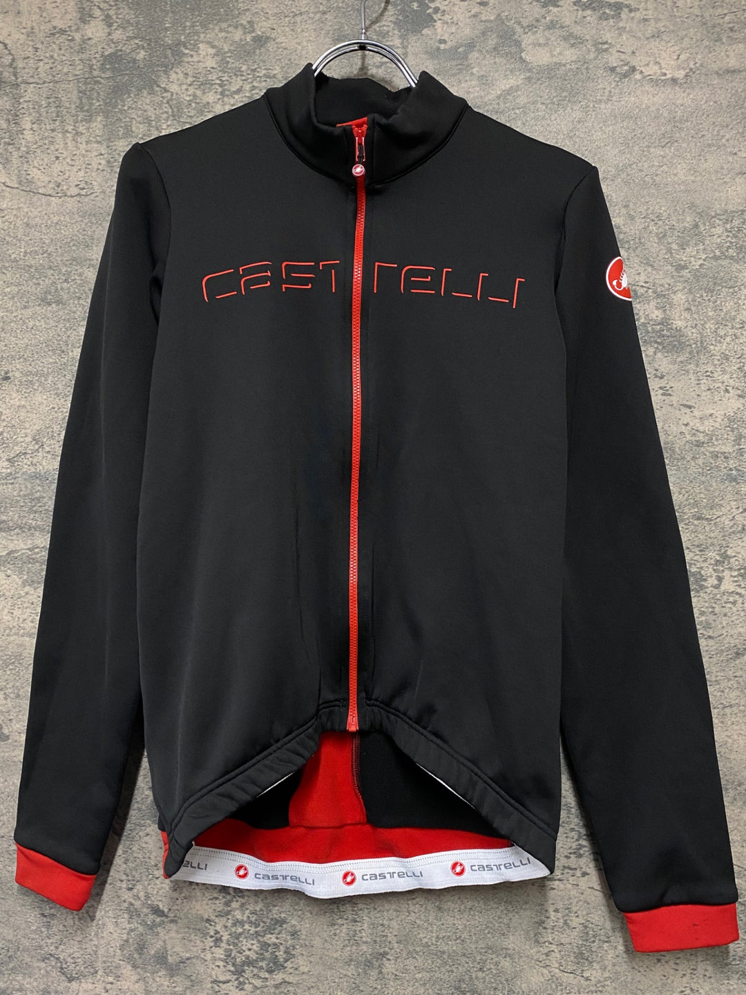 KH881 カステリ CASTELLI 長袖 サイクルジャージ 黒 M 裏起毛