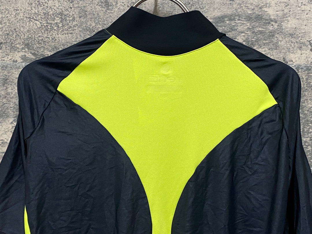 KM208 レリック reric 半袖 サイクルジャージ 黒黄 M POLARTEC