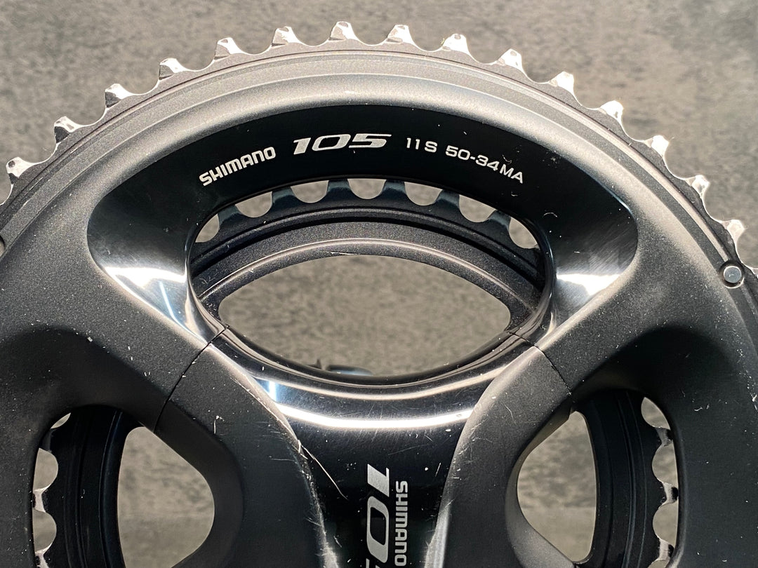 JI846 シマノ SHIMANO 105 FC-5800 クランクセット 黒 172.5mm 50/34T