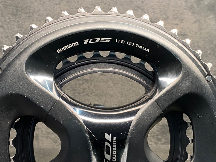 JI846 シマノ SHIMANO 105 FC-5800 クランクセット 黒 172.5mm 50/34T