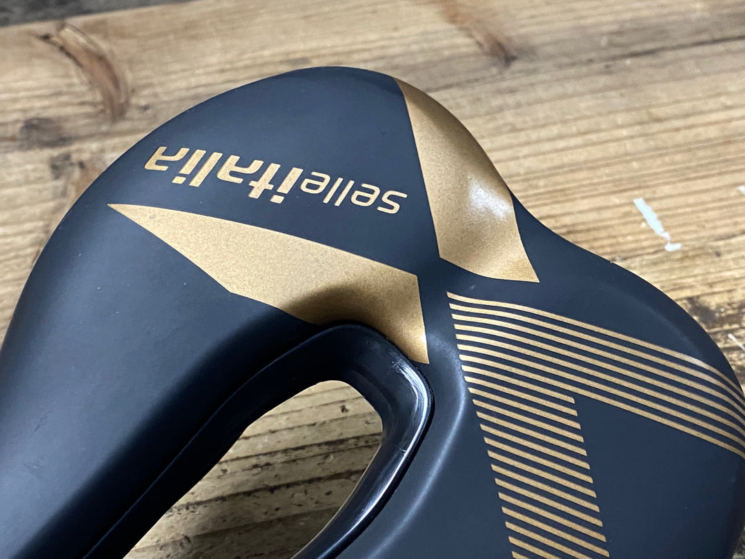 KH679 セライタリア SELLE ITALIA X-BOW DAVOS サドル 黒金 FEC ALLOY S3