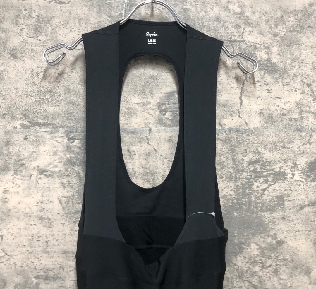 KG222 ラファ Rapha CORE CARGO WINTER TIGHTS WITH PAD カーゴ ビブタイツ 黒 L 裏起毛