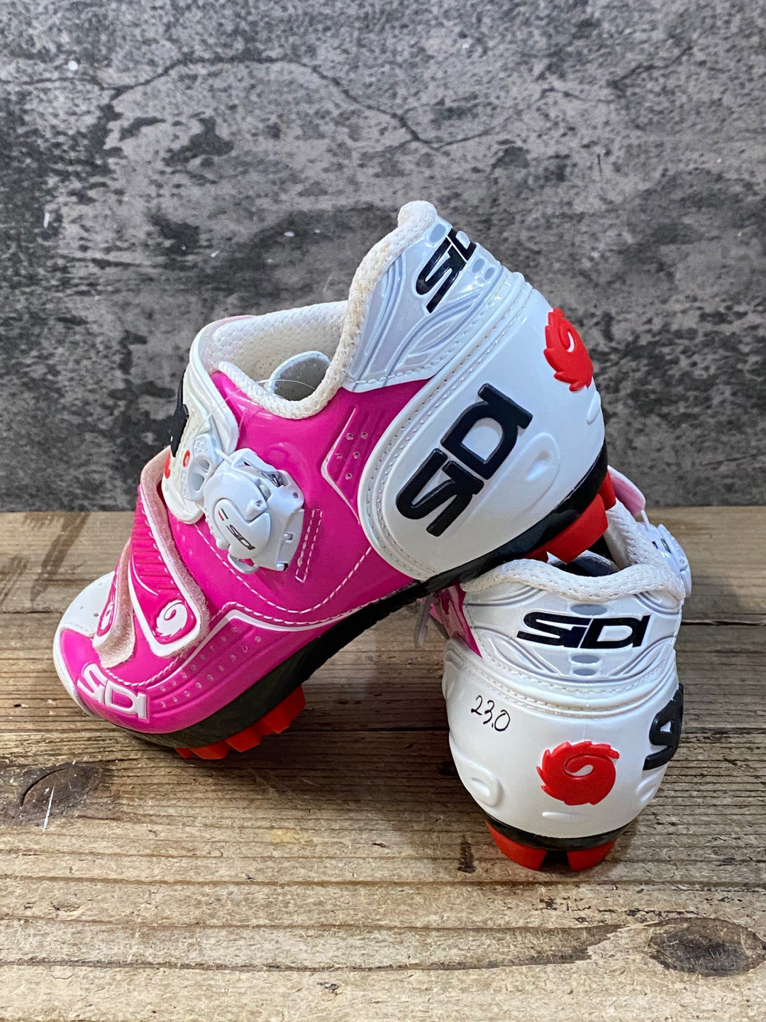 KG405 シディ SIDI TRACE MTB WMN ビンディングシューズ 2穴 ピンク ホワイト レディース EU36W ※ペン字あり