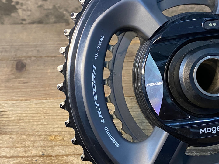 JQ115 マージーン MAGENE PES P505 クランク パワーメーター 165mm 接続確認済 チェーンリング SHIMANO FC-R8000 50/34T
