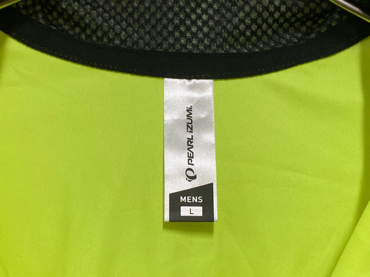 KL034 パールイズミ PEARL iZUMi ジレ サイクルベスト 蛍光 黃 L ※汚れ
