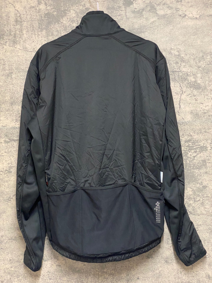 JQ084 rh+ 長袖 サイクルジャケット 黒 M 裏起毛