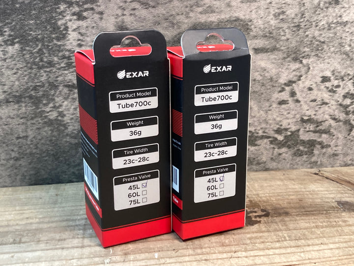 JB418 EXAR TPUチューブ 700C 23～28C バルブ長45mm セット