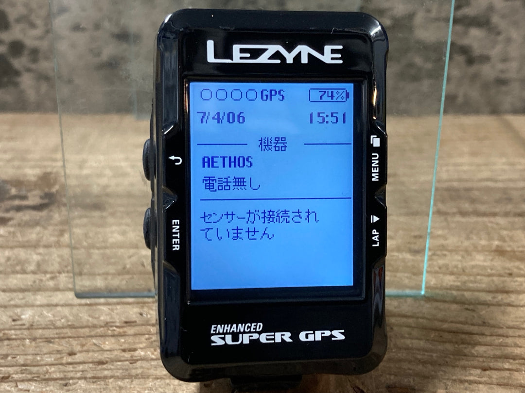 JX143 レザイン LEZYNE SUPER GPS サイクルコンピューター 動作確認済み
