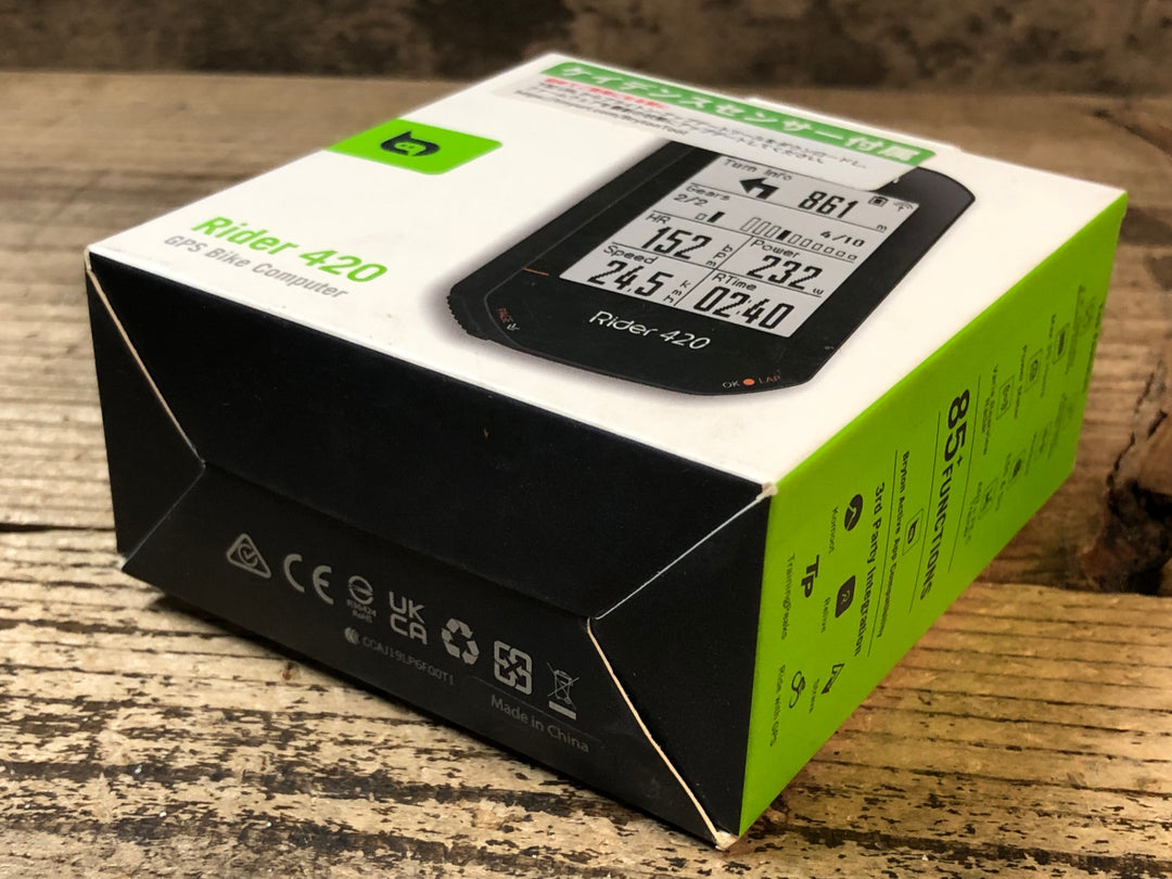JR406 ブライトン bryton Rider 420 C サイクルコンピューター ケイデンスセンサー付属