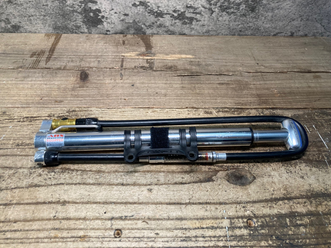 JM619 レザイン LEZYNE MICRO FLOOR DRIVE HVG 空気入れ ポンプ シルバー ※ガリ傷