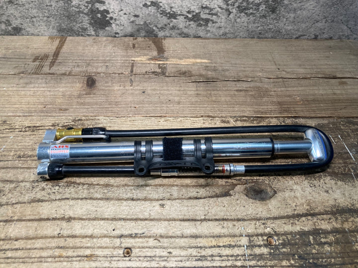 JM619 レザイン LEZYNE MICRO FLOOR DRIVE HVG 空気入れ ポンプ シルバー ※ガリ傷